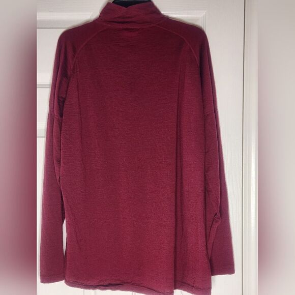 Woolskins Terramar XL Burgundy 100% AustMerinoWool Lngslv 1/4 Zipper MenSweater - Picture 2 of 5
